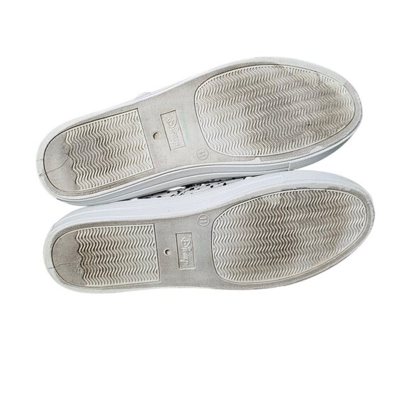 🔥Disney Minnie Mouse Women's Canvas Lace Up Polka Dot White Black Shoe Sneakers - Picture 8 of 11